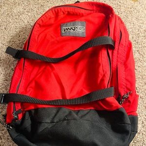 Red JanSport backpack